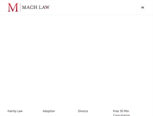 Tablet Screenshot of mach-law.com